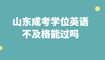 山東成考學(xué)位英語