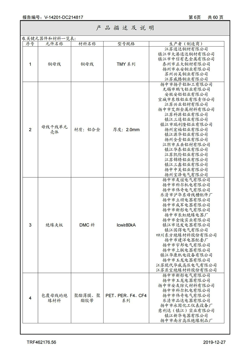 母線槽試驗報告1600A-4000A_06